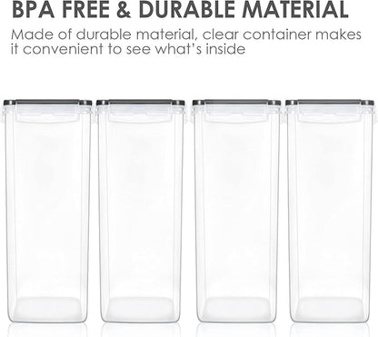 Vtopmart Extra Large Tall Airtight Food Storage Containers, 4 Pieces 5.9qt/6.5L