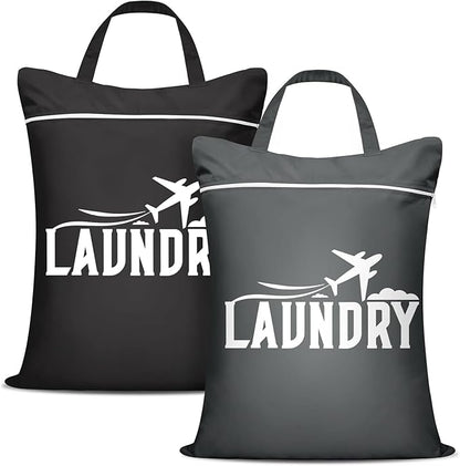 2 Pcs Large Travel Laundry Bags