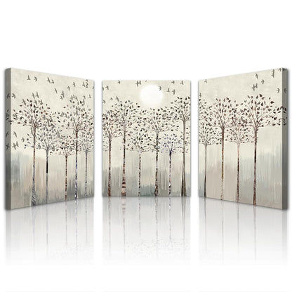 Lapremoly Wall Decor - Canvas Wall Art for Living Room, Bedroom & Office - 3 Piece Abstract Nature Modern Wall Paintings & Prints