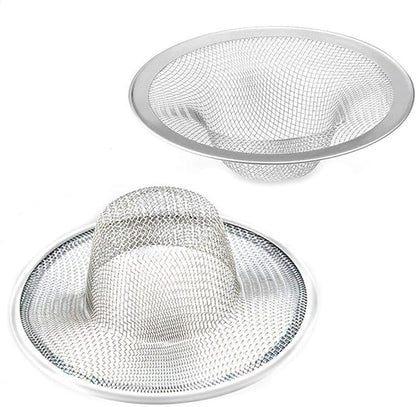 2 Pcs Heavy Duty Stainless Steel Slop Basket Filter Trap, 4.41" Top / 2.44"