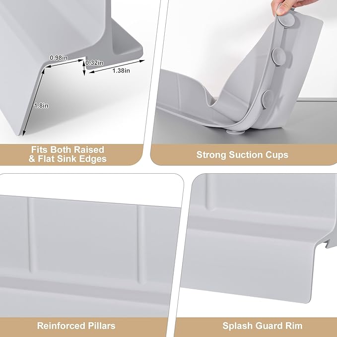 Sink Splash Guard, Non-slip