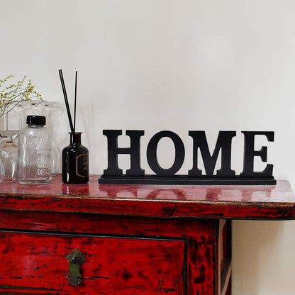 Wooden Family Sign - Free Standing Home Decor Letter Sign Cut Out Tabletop Fireplace Mantel Centerpiece Decoration