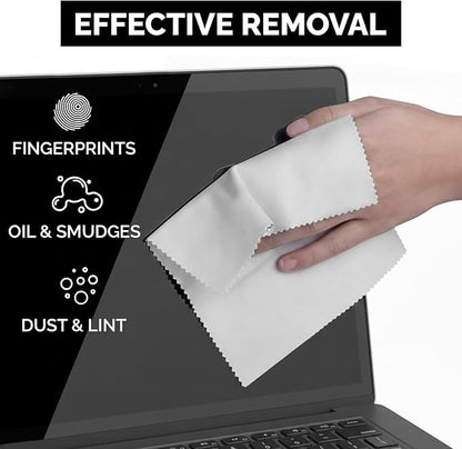 Microfiber Cleaning Cloths 6 Pack – 6x7 Inch Lint‑Free Lens & Screen Cleaner –