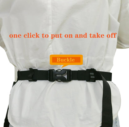Bafelia Waterproof Server Apron for Women with 7 Pockets,Quickly Put on and Take off Waitress Aprons,Peony Work Apron for Bartender Barista