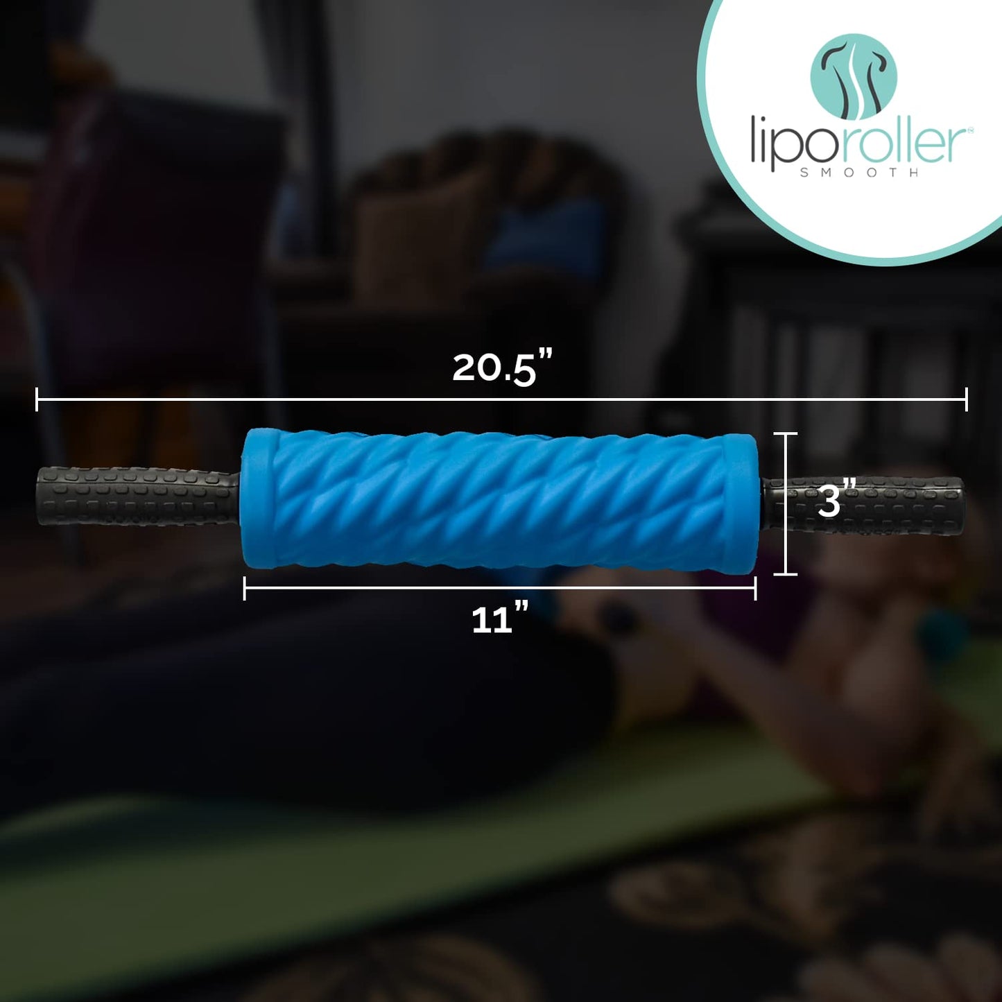 LIPOROLLER Post Liposuction Massager – Lymphatic Drainage Massager for Post Lipo Surgery – Quality EVA Material - Ridges and Grooves for Post-Op Recovery, Ideal Liposuction Recovery Supplies