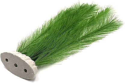 Norgail Aquarium Plastic Silk Plant Decorations Fish Tank Artificial Green Water Plants Made of Silk Fabrics, Safe for All Fish & Pets Large 3Pcs