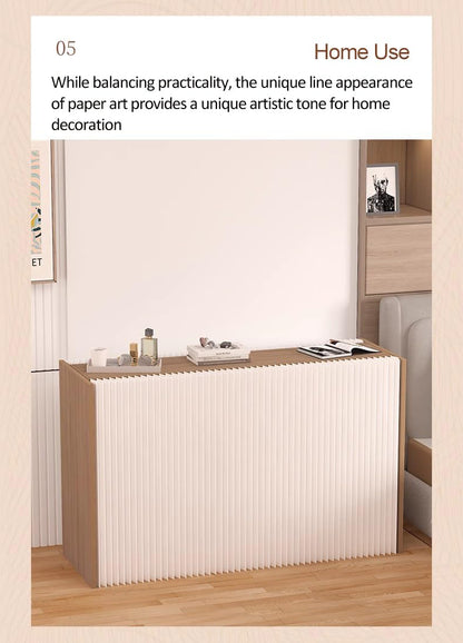 Foldable Pedestal Stand 2 in 1 Storage Cabinet Strong Load-bearing Capacity Paper Display Risers for Party Living Room Decor Exhibition Vendors Booth Craft Show Display (Height 60cm length 1m)