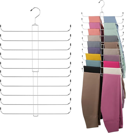 ZEDODIER Legging Organizer for Closet, 2 Pack Rotatable Yoga Pants Hanger for