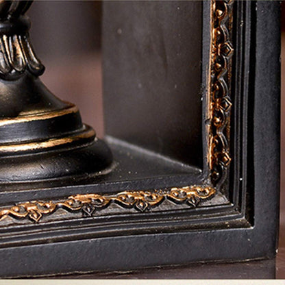 TimeStamp Decorative Bookends,Rustic Unique Globe Book Ends Stoppers Holder Nonskid for Home Shelves,Polyresin,4.5 x 5 x 8 Inches,(Set of 2)