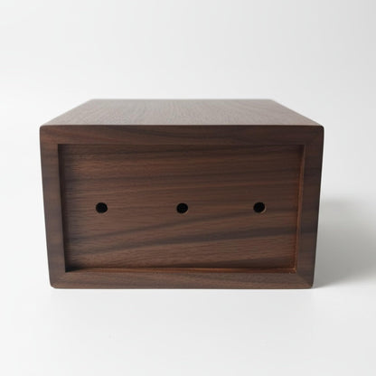 IVE Design Walnut Utensil Holder for Kitchen Wood Utensil Crock Wood Utensil Holder