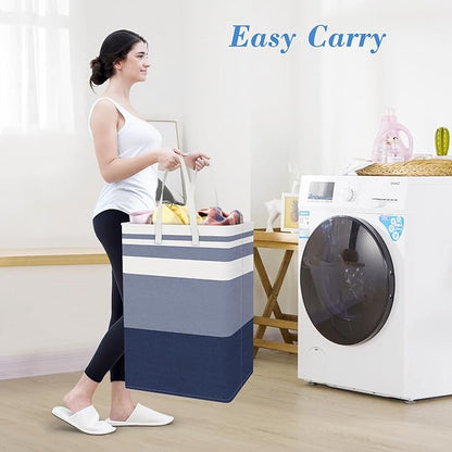 BlissTotes 3-Pack Laundry Basket, Freestanding＆Waterproof Laundry Hamper
