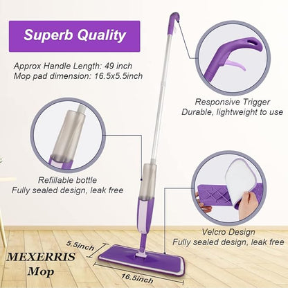 Spray Mops for Hardwood Floor Cleaning: MEXERRIS Floor Mop