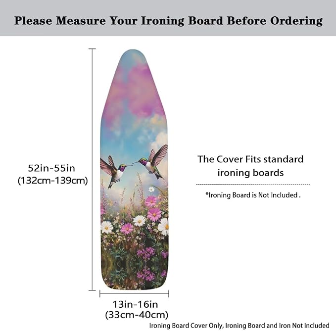Ironing Board Cover and Pad 16 x 55 Inch Iron Board Cover