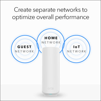 NETGEAR Orbi 360 Series Dual-Band WiFi 7 Mesh Network System for Home (RBE363) – Wireless Router + 2 Extenders, Security Features, 5 Gbps, Covers 6,000 sq.ft., 70 Devices, 2.5GB Internet Port, BE5000