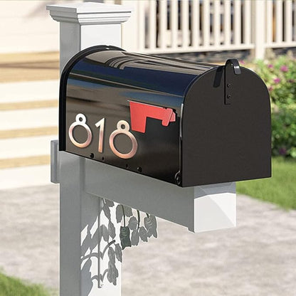 20 Pack Mailbox Numbers 0-9, 2 Inch High, House Numbers Door Address Appeal Stickers for Apartment, House, Room, Office, Cars, Trucks, Plating Process Number Sign Bronze