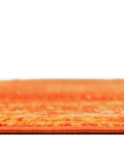 Unique Loom Sofia Collection Area Rug - Casino (4' 1" x 6' 1" Rectangle, Orange/ Ivory)