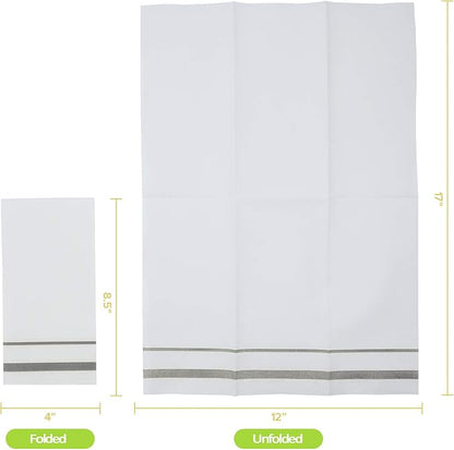 FOCUSLINE 200 Linen Feel Disposable Bathroom Napkins, Soft and Absorbent Paper