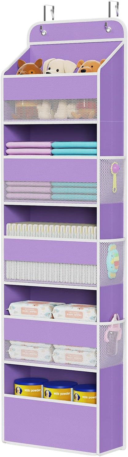 Univivi 5-Shelf Over The Door Hanging Organizer, Back of Door Organizer