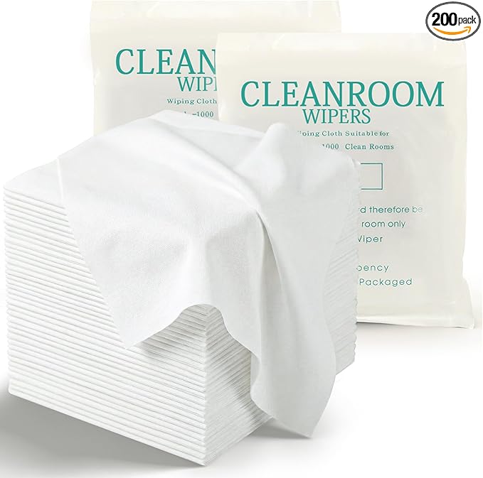 Cleanroom Cloth Wipes 9"x9" Microfiber Lint Free Cloth Disposable Clean Cloths