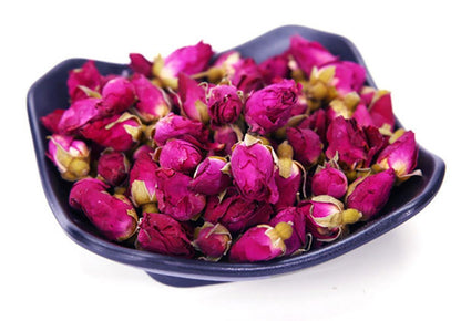 TooGet Fragrant Natural Red Rose Buds Rose Petals Organic Dried Flowers Wholesale, Culinary Food Grade - 8 OZ