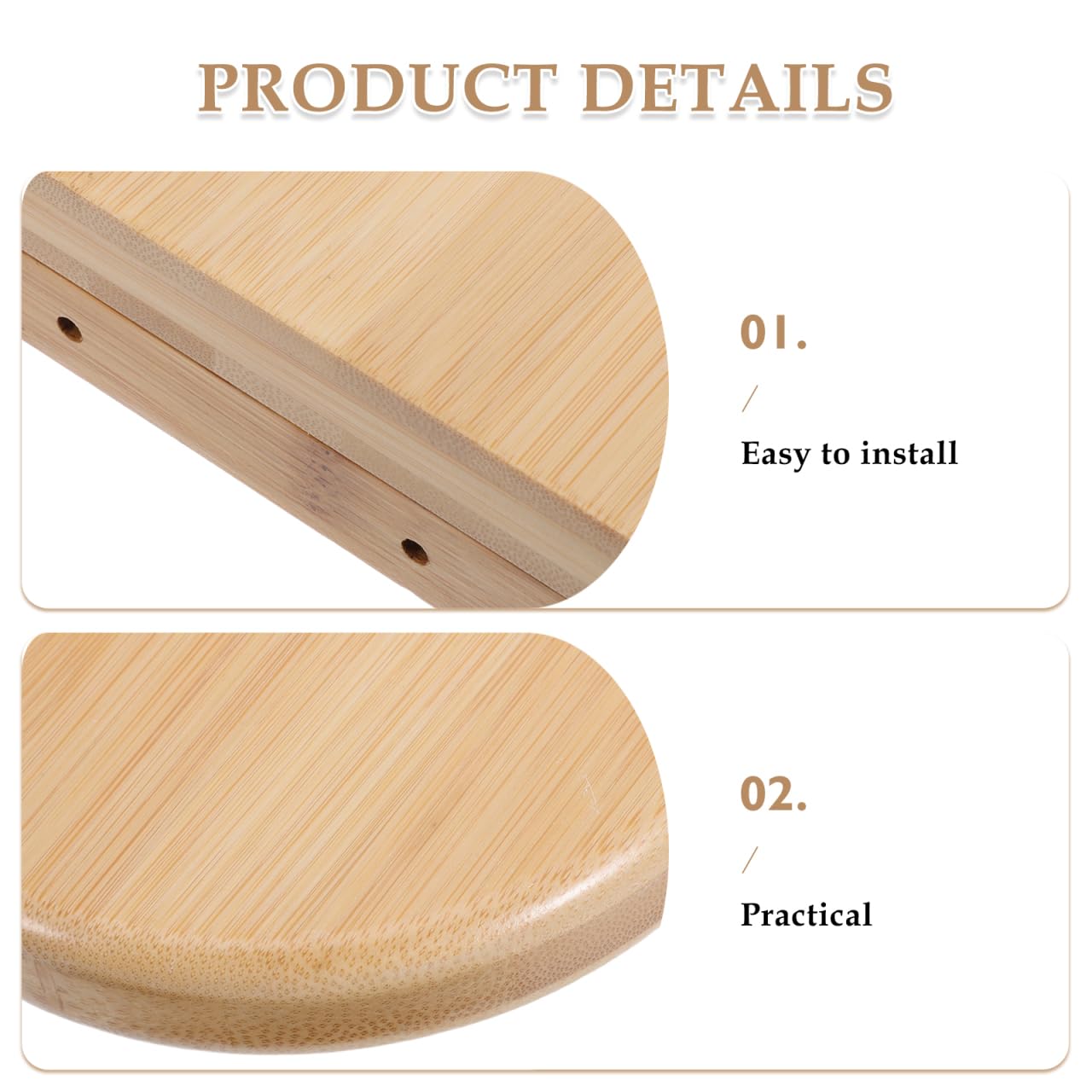 Didiseaon Corner Shelf Wall Mount, Wooden Small Floating Shelves for Bedroom Living Room, Corner Organizer Rustic Wood Board 7. 9" x5. 9"