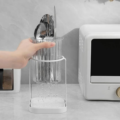 Toothbrush Holders with Drain Tray, Hanging Toothbrush and Toothpaste Holder