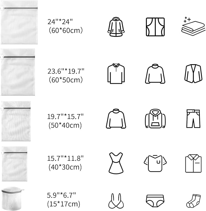 Mesh Bra Bags for Laundry by MDSXO, Baby Laundry, Travel Storage