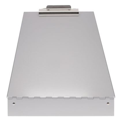 Saunders Metal Clipboard with Storage, Silver Single Layer Nursing Clipboard Folio, Letter Size Paper Organizer, Steel Clip with Self Locking Latch, Form Holder for Office, School & Work - Made in USA