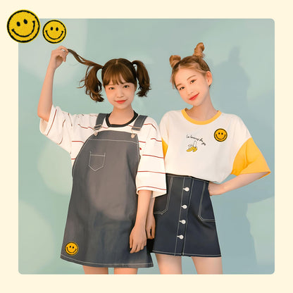Zakrafo 30PCS Yellow Smiley Face Iron on Patches for Clothing Cute Iron on Patches for Clothing, Hats, and DIY Crafts
