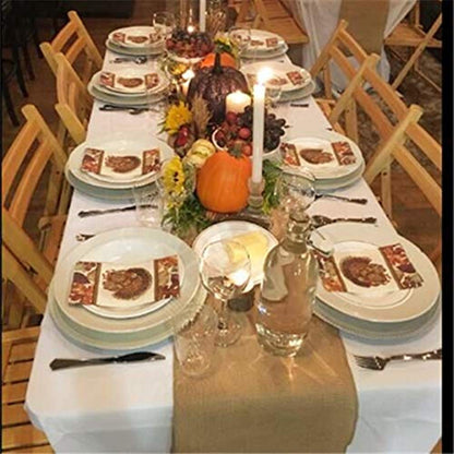 OZXCHIXU Jute Burlap Table Runner-12'' Wide x 10 Yards Long Burlap Fabric Roll Perfect for Weddings, Table-Runners, Decorations & Crafts.