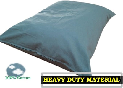Durable Comfort Pet Dog Micro-Cushion Memory Foam Pillow Bed with Waterproof Liner + External Cover for S,M,L Dogs- Complete Set (Green Canvas, 36''x29'')