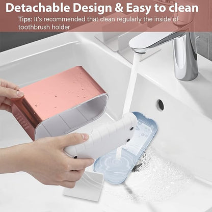 Boperzi Toothbrush Holders for Bathrooms Countertop, Electric Tooth Brush Holder