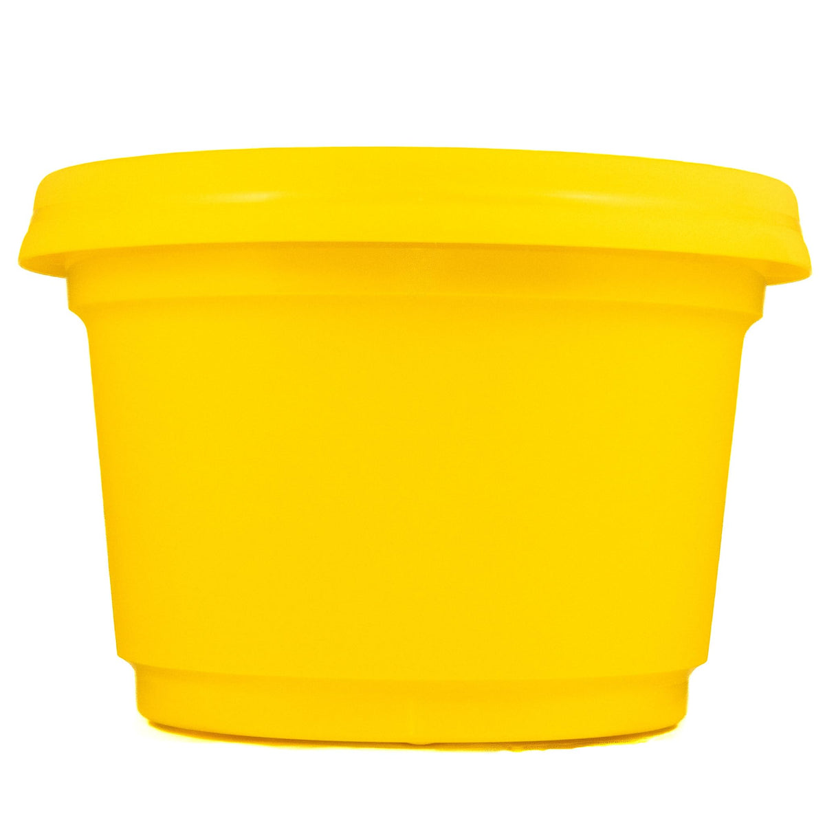 Austin Planter Single Pot with Saucer, 9 inch Yellow, Plastic Flower Pot with Saucer, Seedlings Planter, Nursery Planter, Colorful Flower Planter, Seed Starting Pot