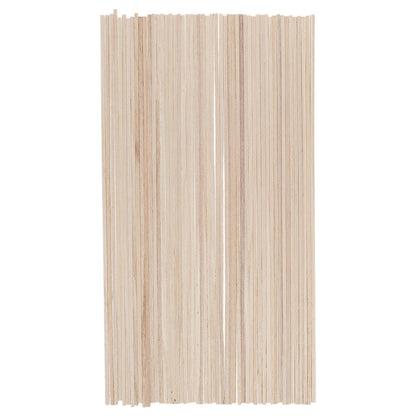 jojofuny 50pcs 300x3mm Square Wood Dowels Rods – Unfinished Wooden Rod Sticks for Crafting, Model Building, School Activities & DIY Projects – Premium Quality, Easy to Cut & Natural Wood Texture