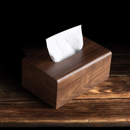 Walnut Tissue Box With Removable Lid Luxury Wooden Paper Holder Napkins For Case Living Room Coffee Table Desktop Drawer Box For Creative Solid Wood Desktop Storage Box Decoration Home Desk Napkins