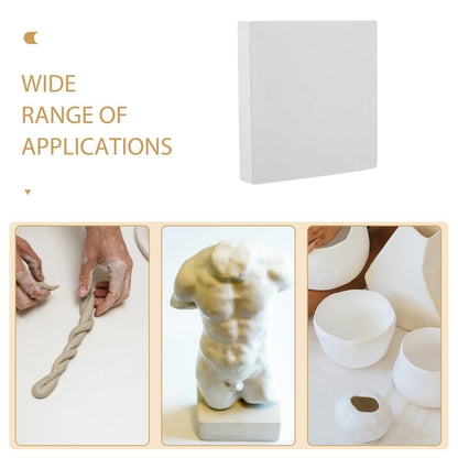 GRADENEVE Clay Pottery Bat Gypsum Board for Pottery Classes Drying Tool for Ceramic Density Plaster Bat for Holding Clay and Sculpting