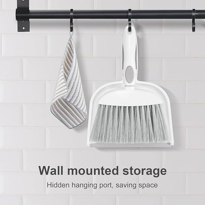 NACENA Small Dust Pan and Brush Set, Mini Broom and Dustpan Set Small Hand