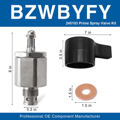 245103 Prime Spray Valve Kit Fit for Graco 5900 7900 833 Airless Paint Sprayers, Replace Airless Spray Painting Machine Accessories