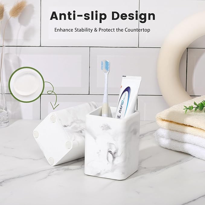 Luxspire Toothbrush Holders 2 Pack, Fast Drying Toothbrush Holders