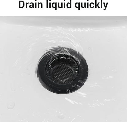 2 PCS Drain Strainer, Sink Strainer, Large Wide Rim 4.5 Inch Diameter