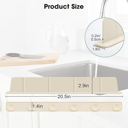 EEEKit Silicone Kitchen Sink Splash Guard, Sink Splash Protector