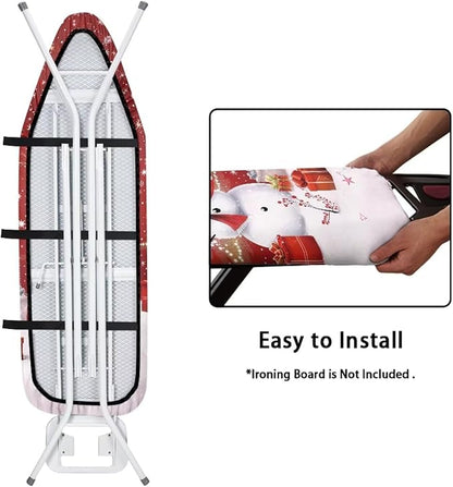 Snowman 15x54 Ironing Board Cover and Pad Elastic Edge Applicable Standard Size