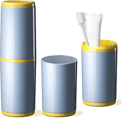 Toothbrush Cup with Cover – Leak-Proof Seal, Large Capacity