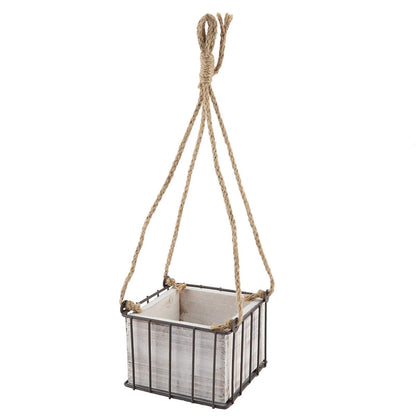 Yosoo Hanging Baskets for Plants, Home Garden Wall Storage Planter Hangings Decor Flower Plant Hanging Basket Flowerpot