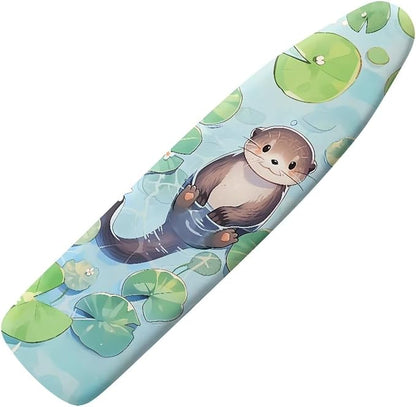 Cute Otter Ironing Board Covers Heavy-Duty Fabric Non Slip Padded Ironing Board