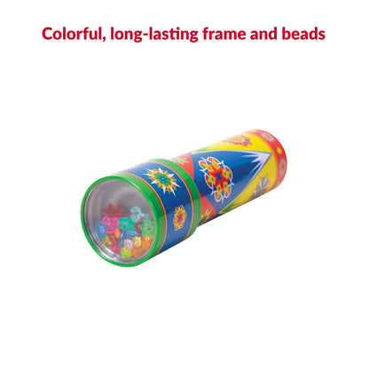 Schylling Classic Tin Kaleidoscope - Fun, Colorful Pattern-Changing Toy - Durable Tin with Multicolored Beads - Ages 3 and Up - One Piece
