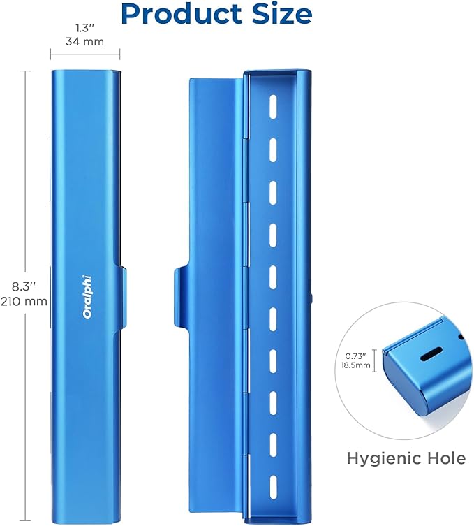 Aluminum Toothbrush Travel Case, Portable Travel Toothbrush Holder, Durable