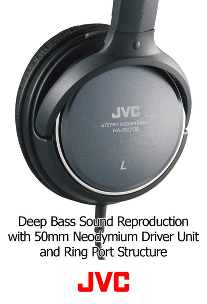 JVC HARX700 Precision Sound Full Size Headphones - Black