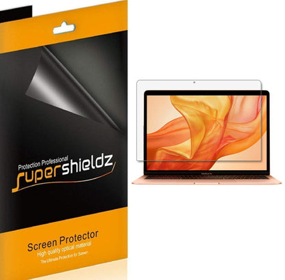 Supershieldz (3 Pack) Designed for Apple MacBook Air 13 inch (2018-2021 / M1) A1932 A2179 A2337 Touch ID Screen Protector, Anti Glare and Anti Fingerprint (Matte) Shield