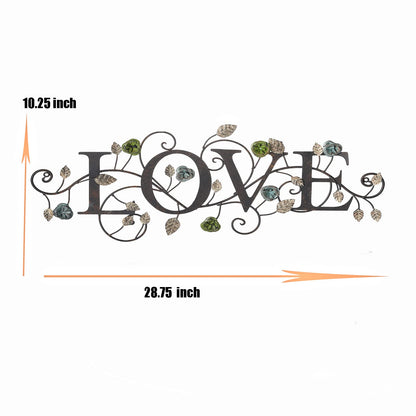 28.75" W Love Signs for Home Decor, Metal wall decor (Love Style)